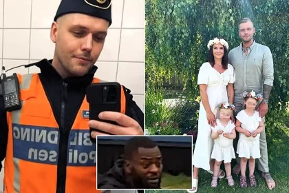 A man who punched a dad-of-two police officer to death at a World Cup fan zone in Denmark has been sentenced to just one year in prison, sparking outrage.
