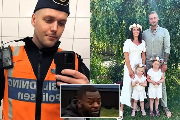 A man who punched a dad-of-two police officer to death at a World Cup fan zone in Denmark has been sentenced to just one year in prison, sparking outrage.