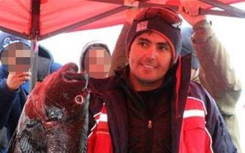 Equipment belonging to a missing spearfishing champion has been found with possible bite marks off Chile - sparking fears he was involved in an incident with sharks.