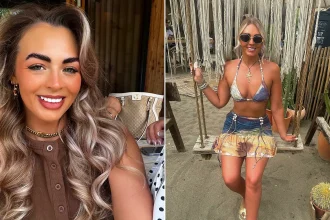 British woman Denby McLaren, 30, may be left paralysed after falling from a third-floor hotel balcony in Greece. The cabin crew worker needs a £28,000 air ambulance to get home.