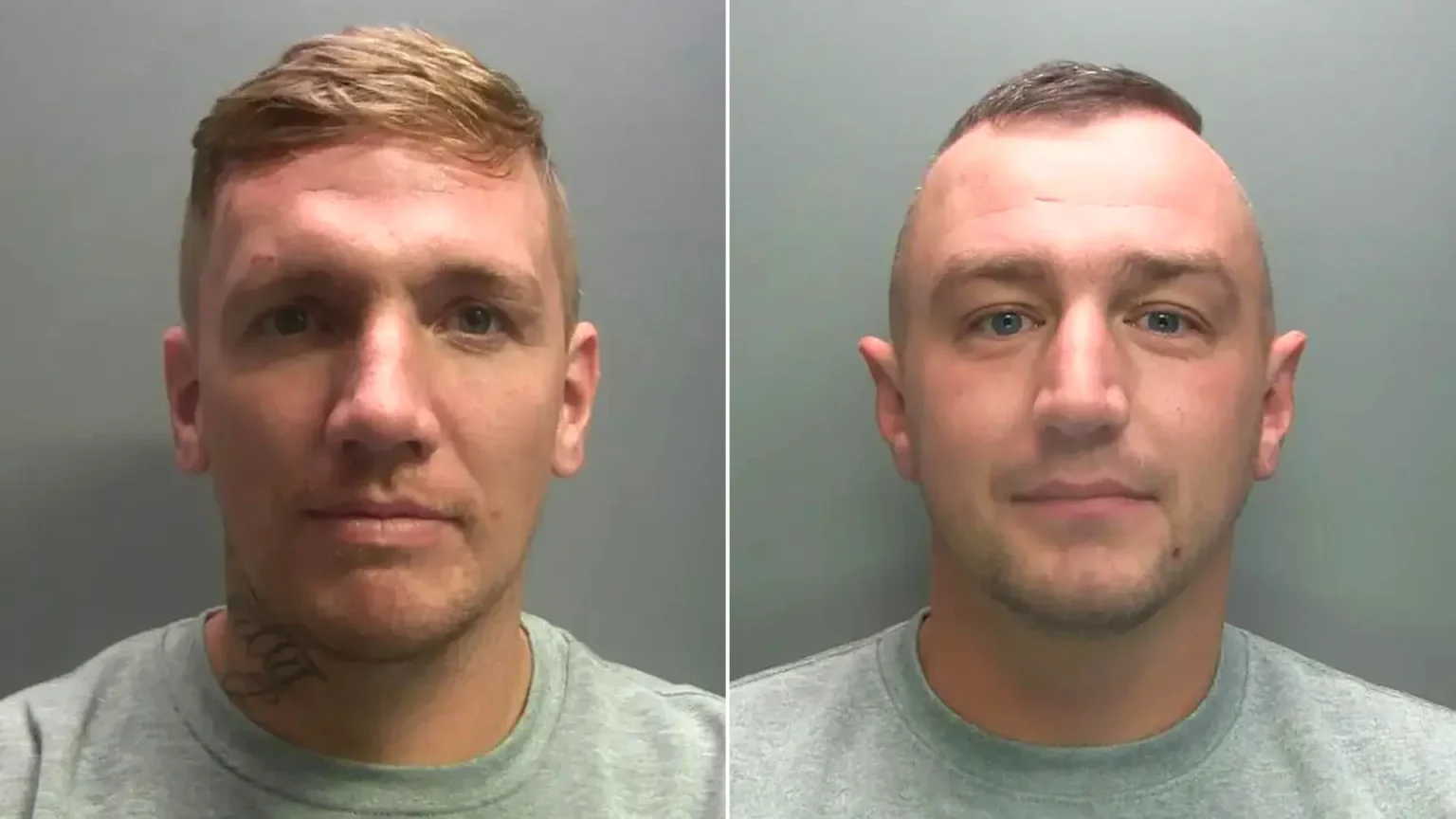 Two burglars jailed after ramming a supermarket ATM in a bungled heist, fleeing empty-handed and crashing into a police car while drink-driving in September.