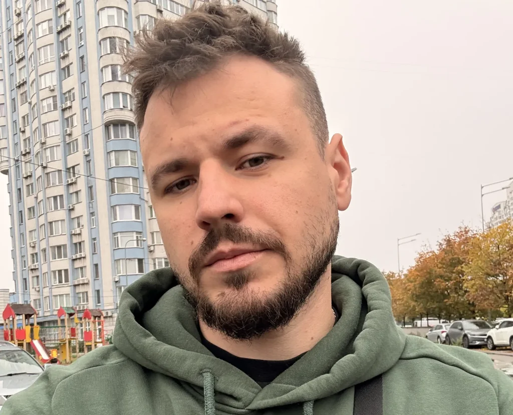 Ukrainian man's dream car miraculously still drives after being struck by a ballistic missile during Russian attack on Kyiv - his viral videos have 1.7m views.