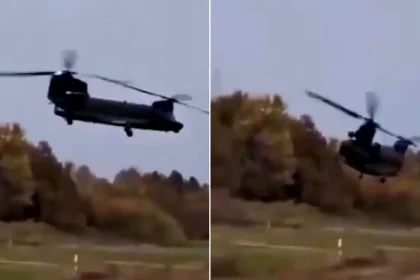 Four people have died after a military helicopter crashed during a training exercise - leaving 11 others injured. The Italian CH-47 Chinook came down near a village on.