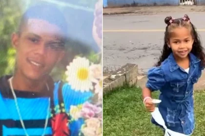 Father, 25, and five-year-old daughter shot dead in car just five days after his release from prison in Brazil. Police investigating revenge killing.