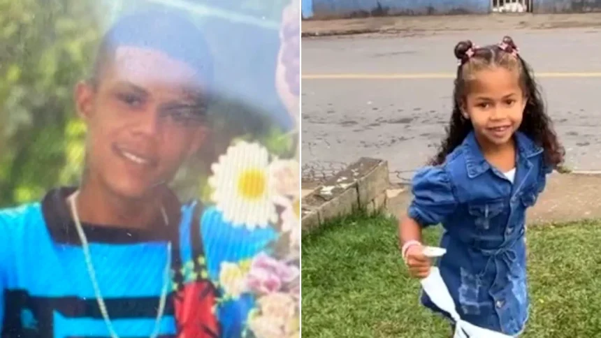 Father, 25, and five-year-old daughter shot dead in car just five days after his release from prison in Brazil. Police investigating revenge killing.
