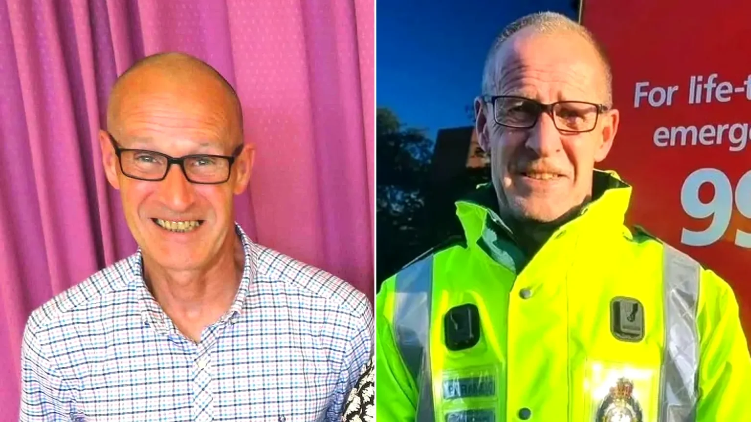 A devoted paramedic has died on duty after suffering a cardiac arrest, leaving behind his wife of 30 years, twin brother and family.