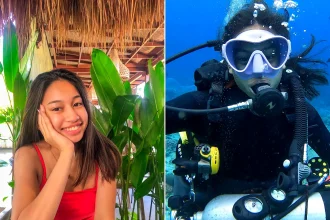 A divemaster has gone missing after allegedly getting stuck inside a sinking boat at sea. Veronica Beatrix Jessica was one of 30 people involved in a terrifying.