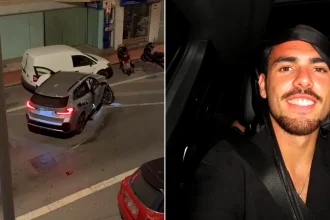 UD Almería footballer Álex Sola caught on camera fleeing crash scene after hitting three parked cars. Breathalyser test showed he was three times over the legal limit.