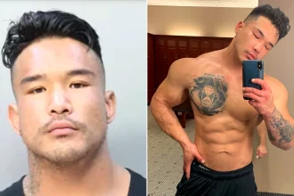 Fitness influencer Khuslen Khan accused of shooting Uber Eats driver in Miami after he returned to ask for his girlfriend's phone number. Driver injured in shocking incident.
