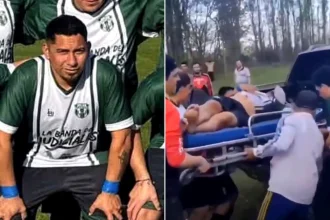 Footballer suffers three cardiac arrests during match and rushed to hospital in pickup truck after ambulance delays in Argentina.