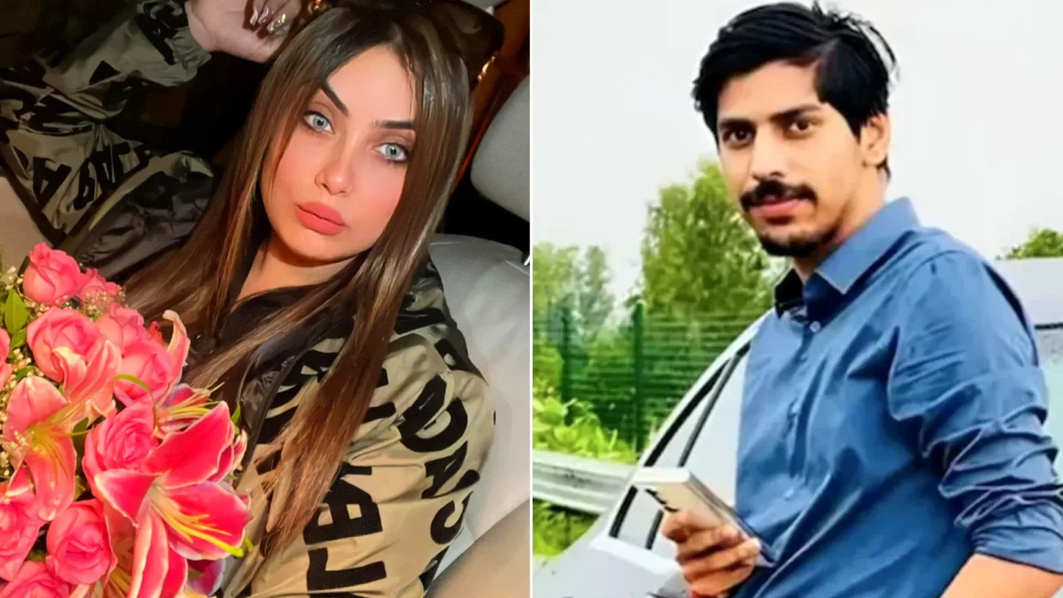 Fashion influencer at centre of murder probe after businessman boyfriend suffered 10 internal injuries before plunging from fourth-floor flat in India.