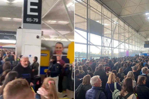 Hundreds of passengers were left trapped in a major UK airport due to a ‘power outage’ with alarms blasting in the terminal.