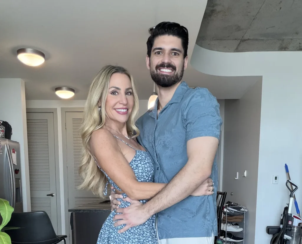 Hairstylist, 51, defends relationship with 20-year-younger boyfriend from Netflix show, insisting he struggles to keep up with her in bed and kids could still be possible.