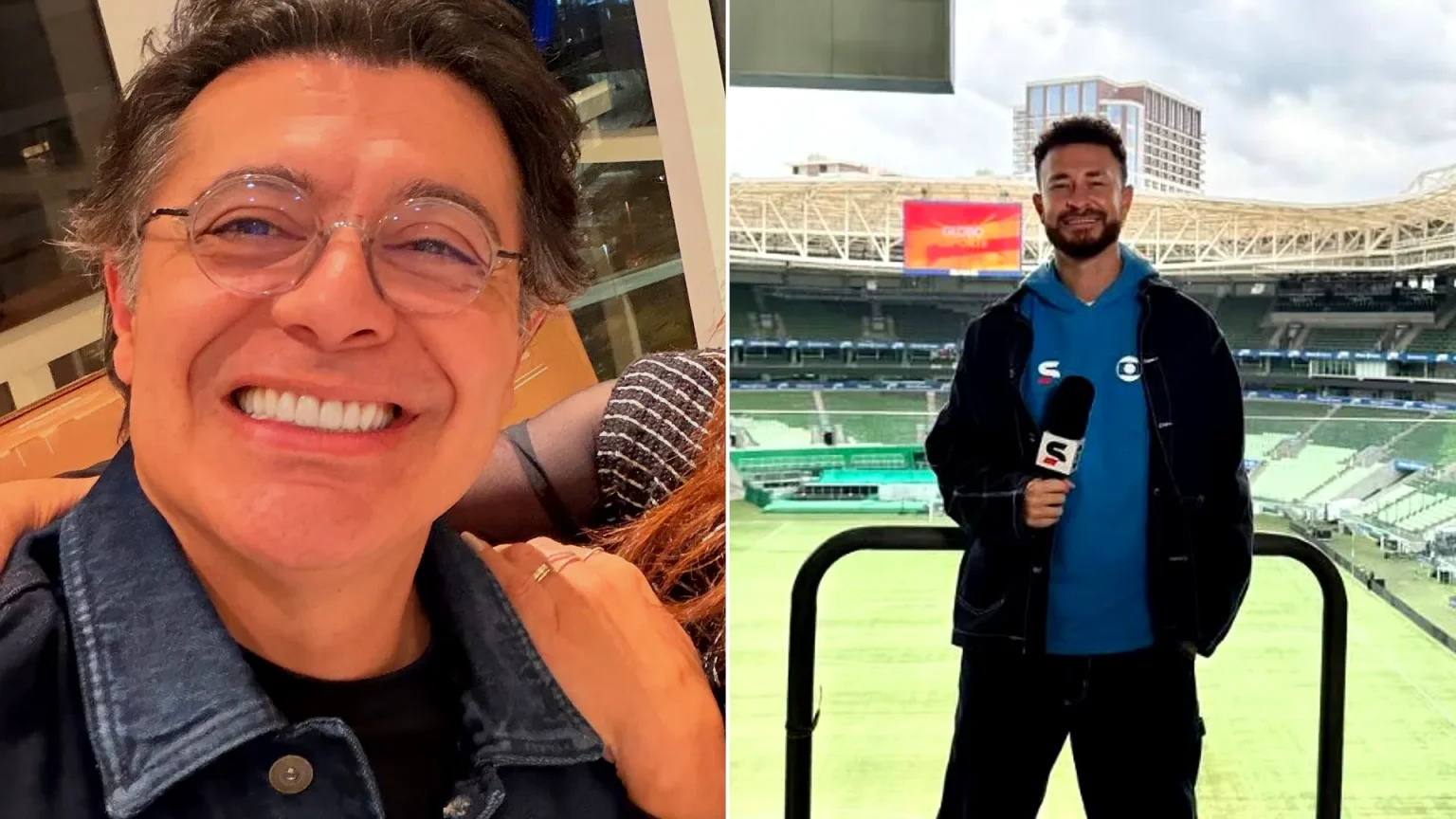 Fred Bruno, the TV presenter shot, on the left; Marcelo Aguiar, the lawmaker arrested, on the right.