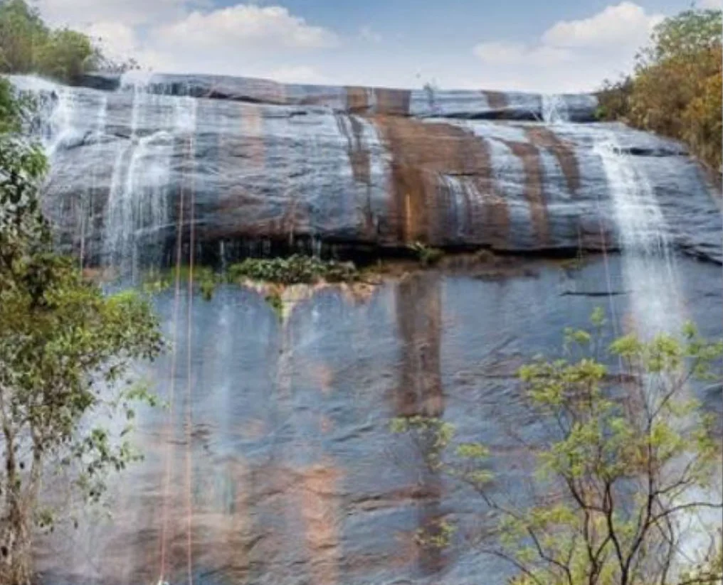 Young couple plunge 280ft to their deaths at Brazilian waterfall after slipping on rocks during rescue attempt, leaving 11-month-old daughter orphaned.
