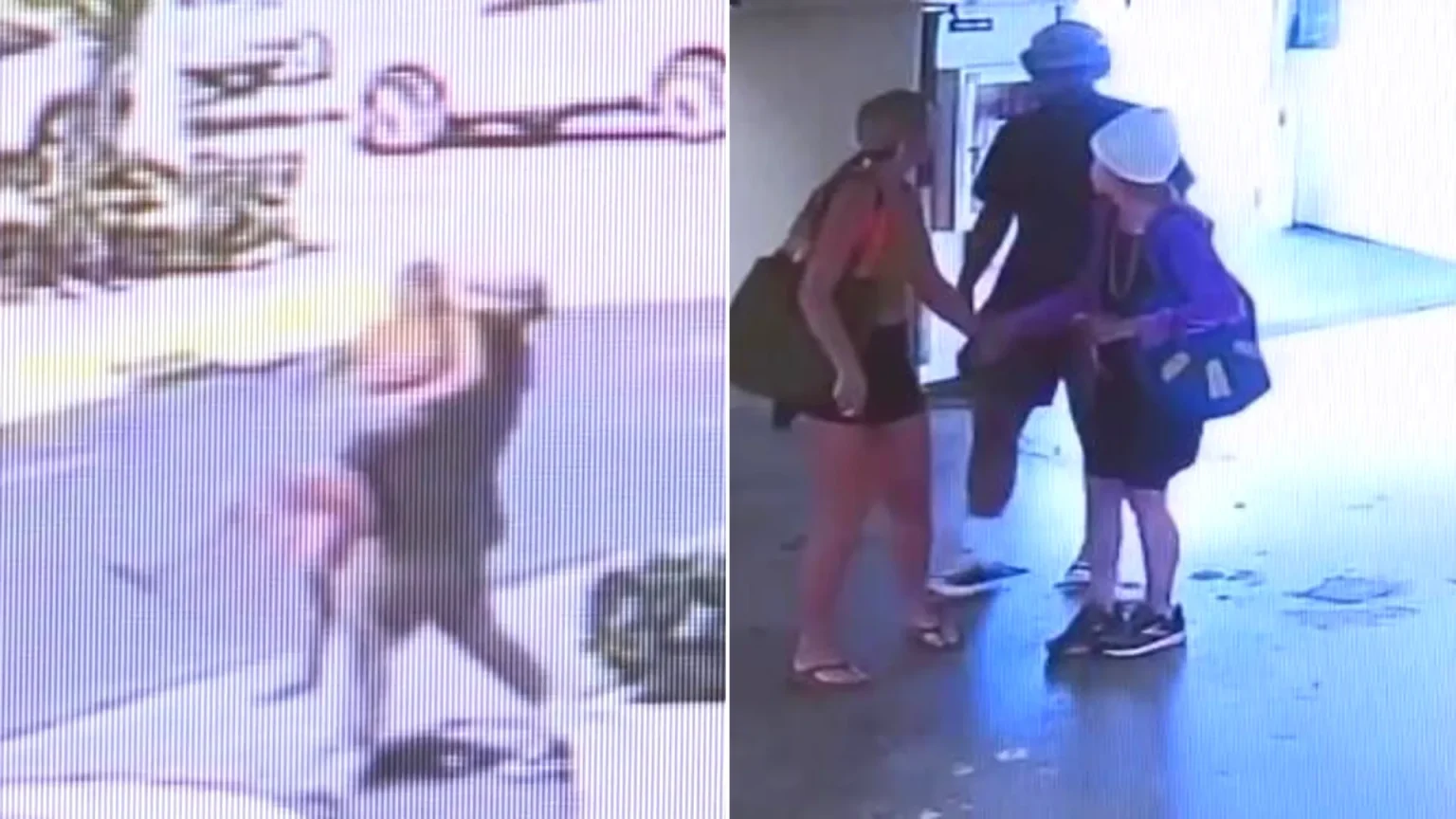 A man has been arrested after allegedly trying to kidnap a woman in broad daylight, with the terrifying incident caught on camera.