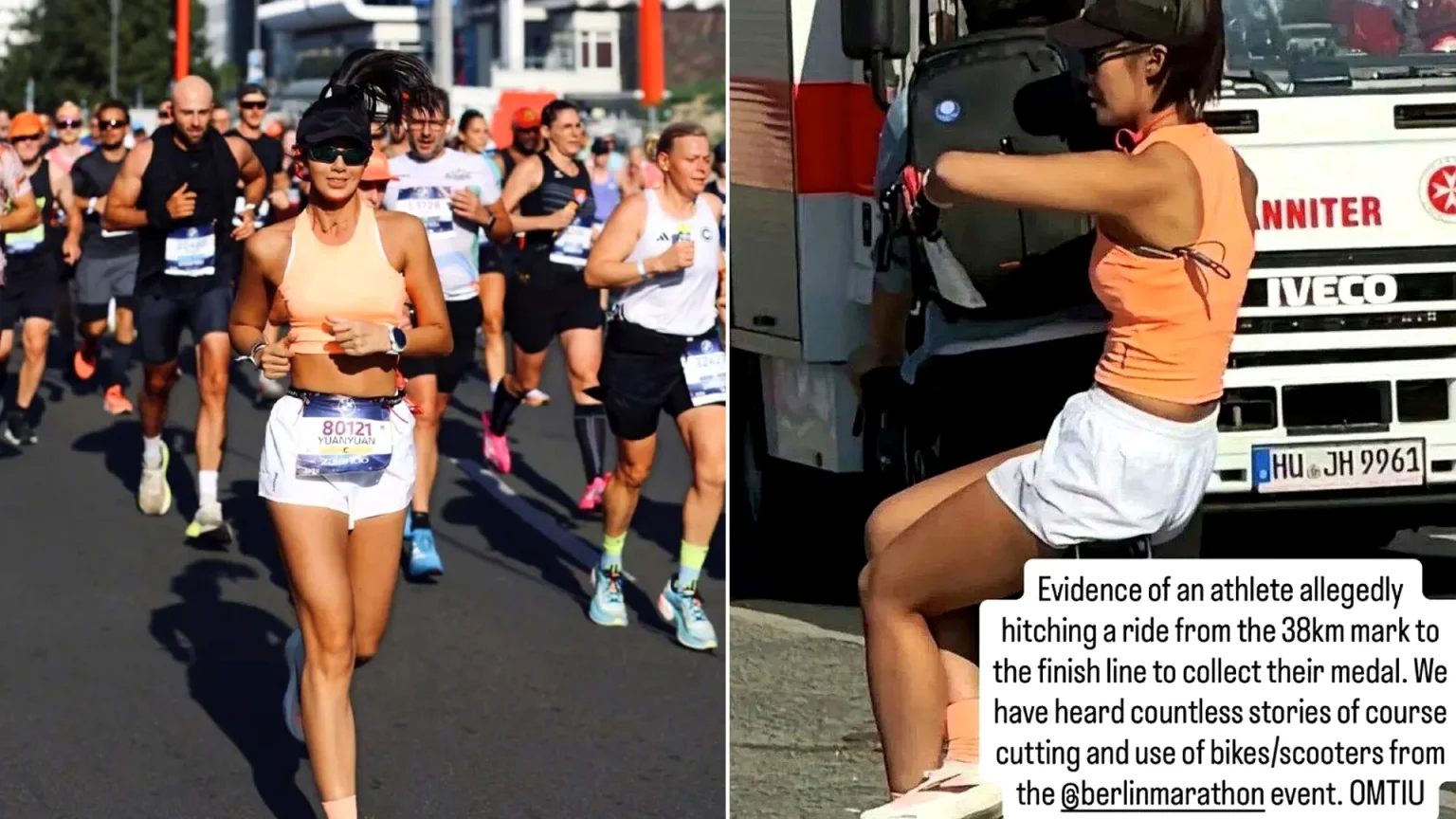 Chinese fitness influencer with 530,000 followers admits riding a bike during Berlin Marathon after claiming a personal best. Sponsor terminates contract - Outrageous.