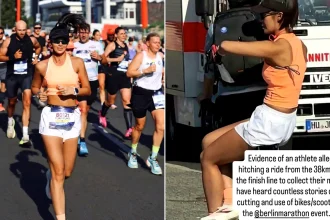 Chinese fitness influencer with 530,000 followers admits riding a bike during Berlin Marathon after claiming a personal best. Sponsor terminates contract - Outrageous.