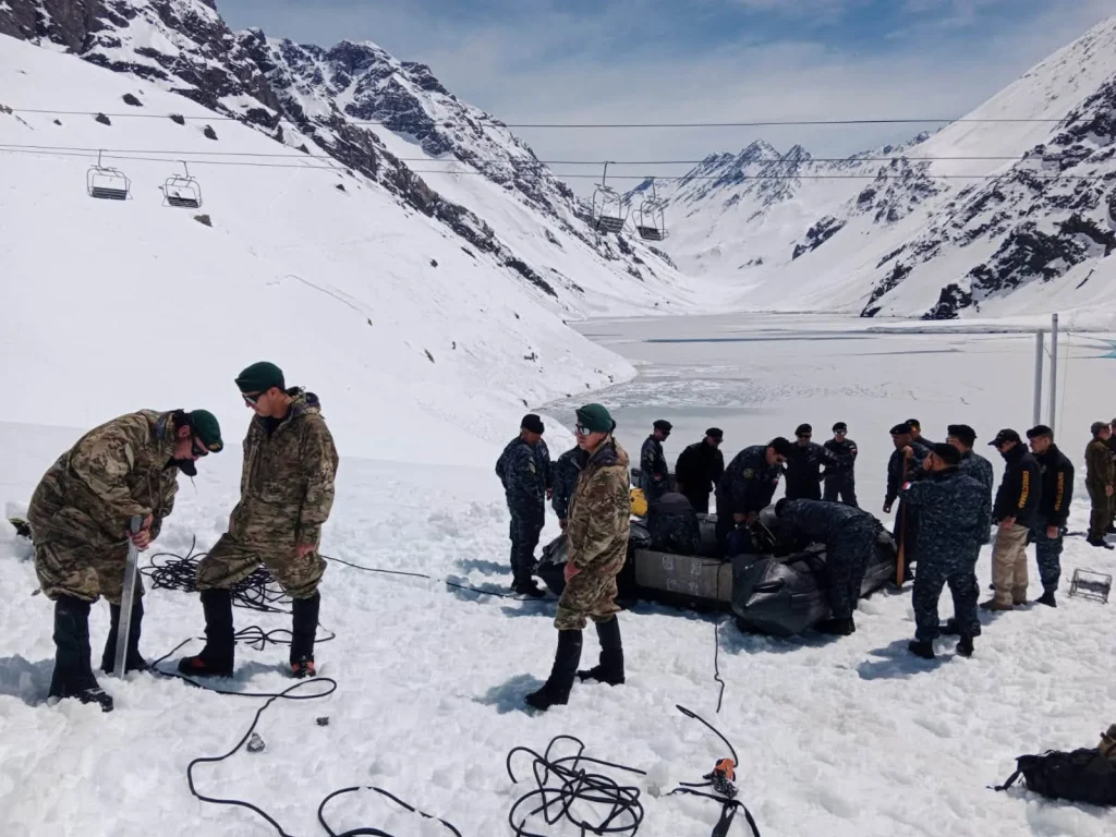 Two mountain climbers die in devastating avalanche at Laguna del Inca in Chilean Andes, swept into freezing lagoon. Magdalena Acuña Jiménez, 56, and Rodrigo Peña Troncoso, 36, killed.