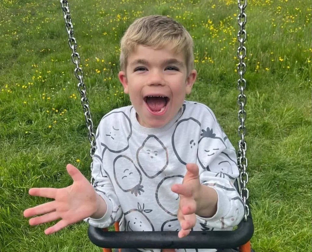 Eight-year-old Cody Carroll has childhood dementia (Sanfilippo Syndrome Type A). His mum is fundraising £3m for gene therapy treatment approved in the US but unavailable in the UK yet.