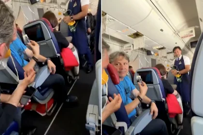 LATAM Airlines flight makes emergency landing after oxygen masks deploy and plane drops 23,000ft from cruising altitude near Peru - all passengers safe.