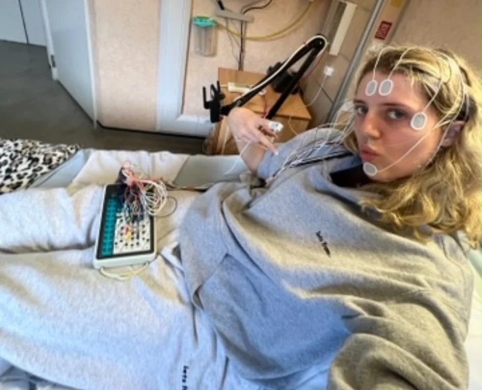 Young woman with narcolepsy reveals how she falls asleep anywhere - on dates, toilets, even exams - but faces mockery and accusations of laziness despite real daily dangers.