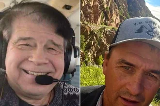 Pilot Nicholas Grachanin, 61, and passenger Jim Merik found dead in plane wreckage after disappearing during flight from Canada to Idaho on October 11.