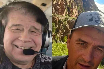 Pilot Nicholas Grachanin, 61, and passenger Jim Merik found dead in plane wreckage after disappearing during flight from Canada to Idaho on October 11.