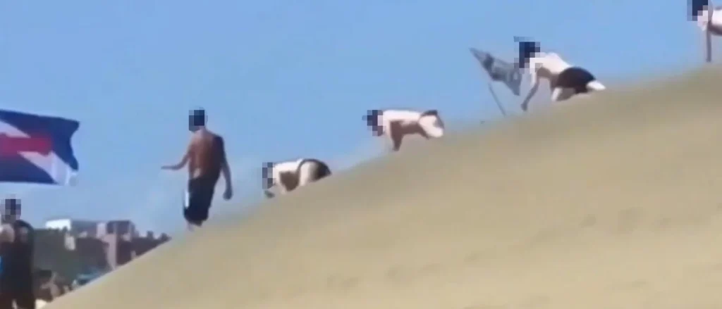 A “puppy parade” organiser faces a fine after kinksters were seen crawling across a protected sand dune. Legal proceedings have been issued against a kinky community.