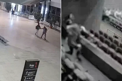 Shocking CCTV footage of the Crocus City Hall terror attack that killed 151 people has been released by Russia's FSB for the first time - graphic content warning.