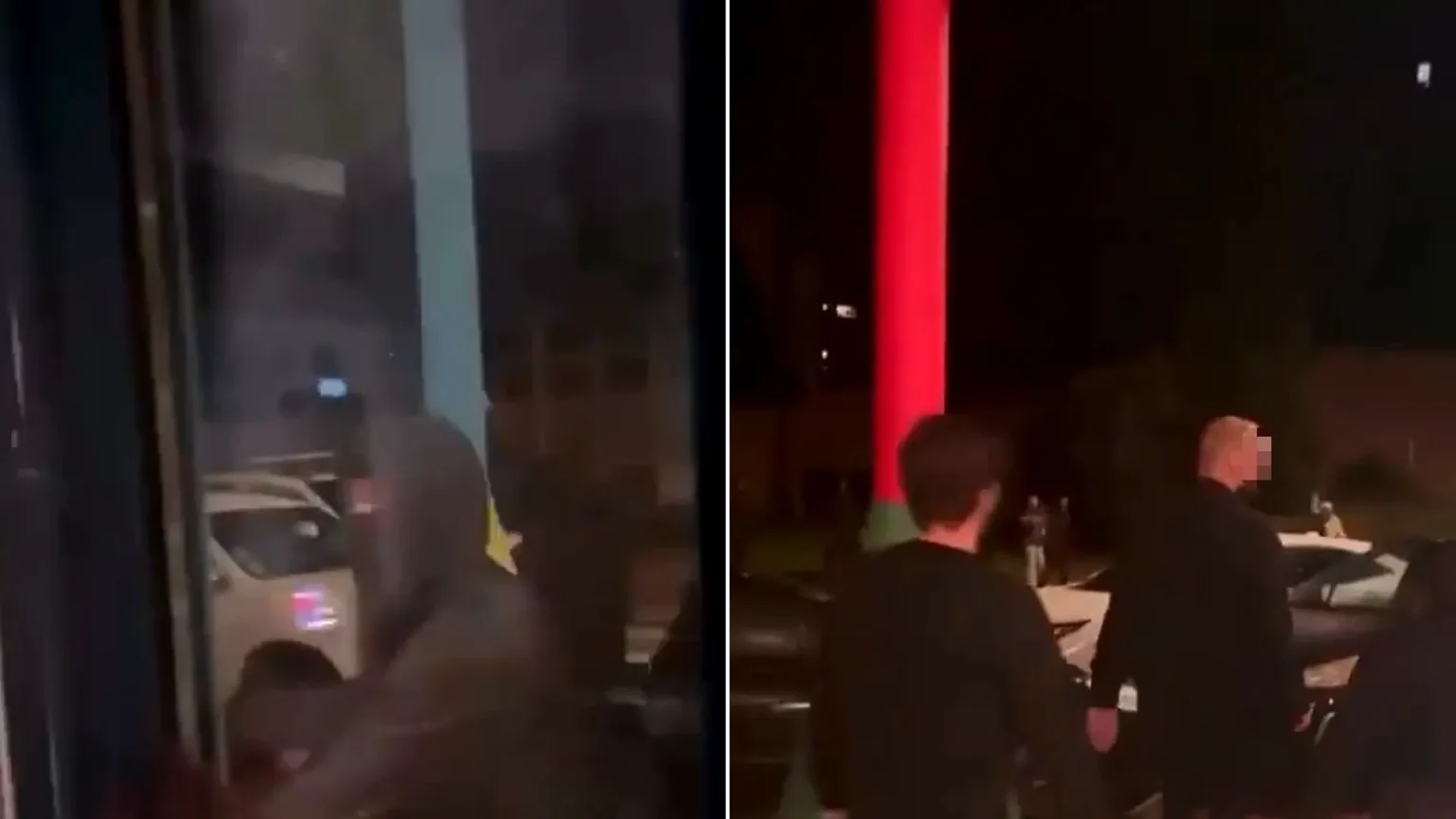 Residents attacked with hammers while defending cars from masked thugs in France. Shocking footage shows violence during christening celebration. Investigation underway.
