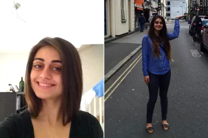 A tourist plunged hundreds of metres to her death after reportedly stepping away from a mountain path to take a photograph.