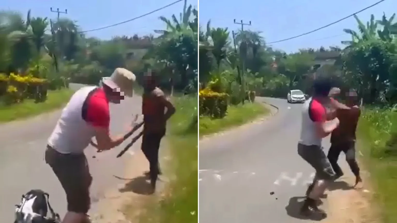 A tourist has been left with head injuries after a drunk local repeatedly battered him with a wooden club. The tourist was hit across the head in a shocking assault.