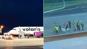 Young woman found dead in her seat on Volaris flight landing in Mexico. The 28-year-old passenger showed no signs of life when discovered by fellow travellers.
