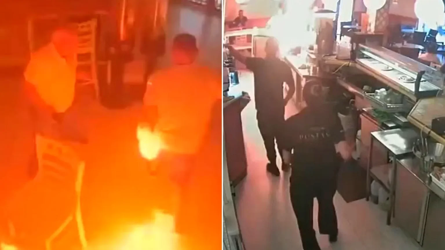 A man who set a café on fire because it had run out of mayonnaise will be jailed for three-and-a-half years. A court approved the sentence for José Rafael G. M. on.