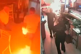 A man who set a café on fire because it had run out of mayonnaise will be jailed for three-and-a-half years. A court approved the sentence for José Rafael G. M. on.