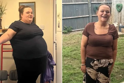 Woman loses half her body weight on Mounjaro after ex called her fat daily and finds love with fellow dieter in WhatsApp support group.